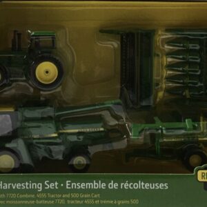 1/64 John Deere Vintage Harvest Set with 7720 Combine with Duals, 4555 FWA and 500 Grain Cart