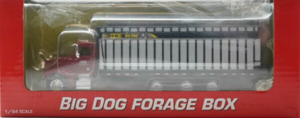 1/64 Red Peterbuilt Truck with H & S Big Dog 1226 Forage Box