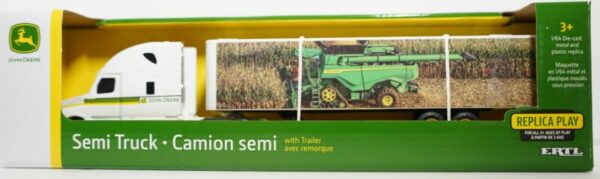 1/64 John Deere Freightliner Semi with combine graphics