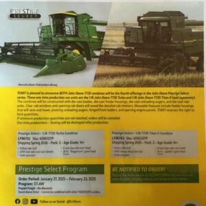 Prestige Select #4 John Deere 7720 Combines